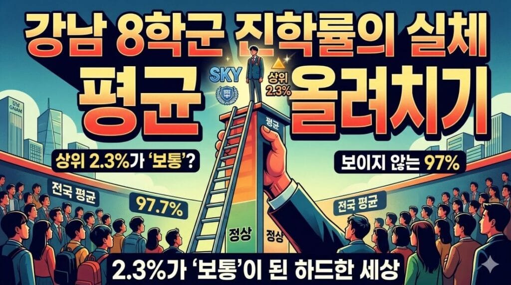 강남 8학군 진학률