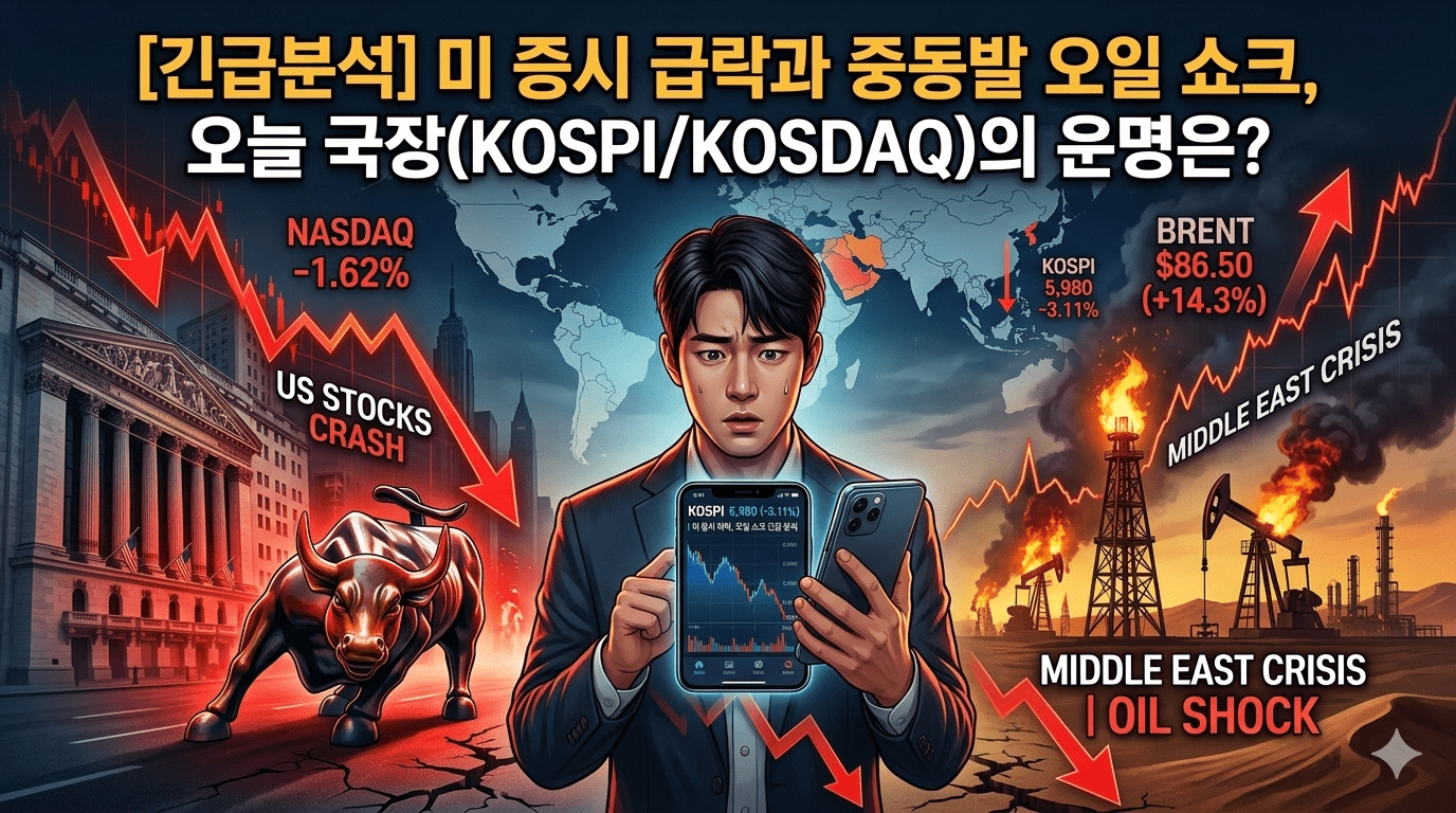 미국 증시 하락 원인 및 코스피 전망 분석