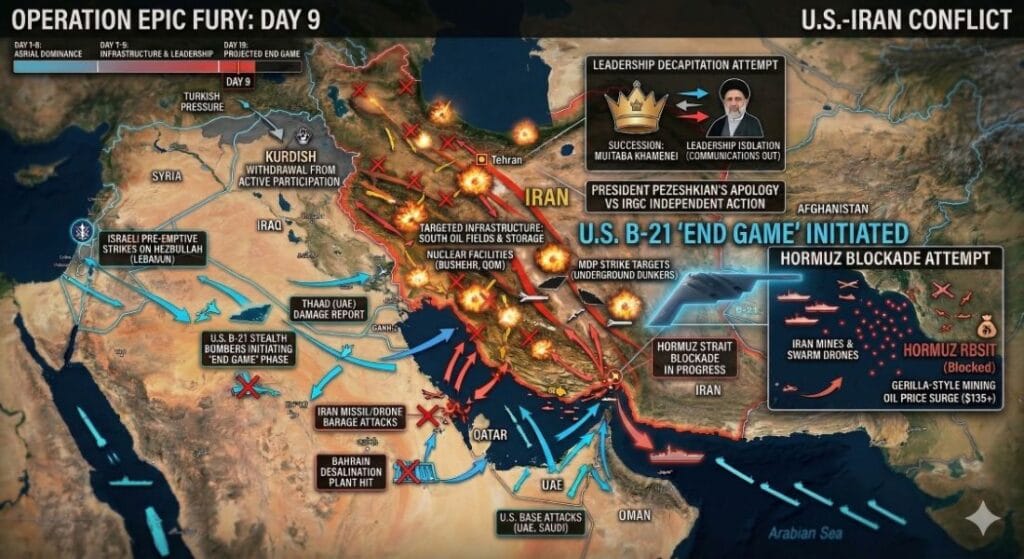 미국 이란 전쟁 9일차 붕괴 참수작전