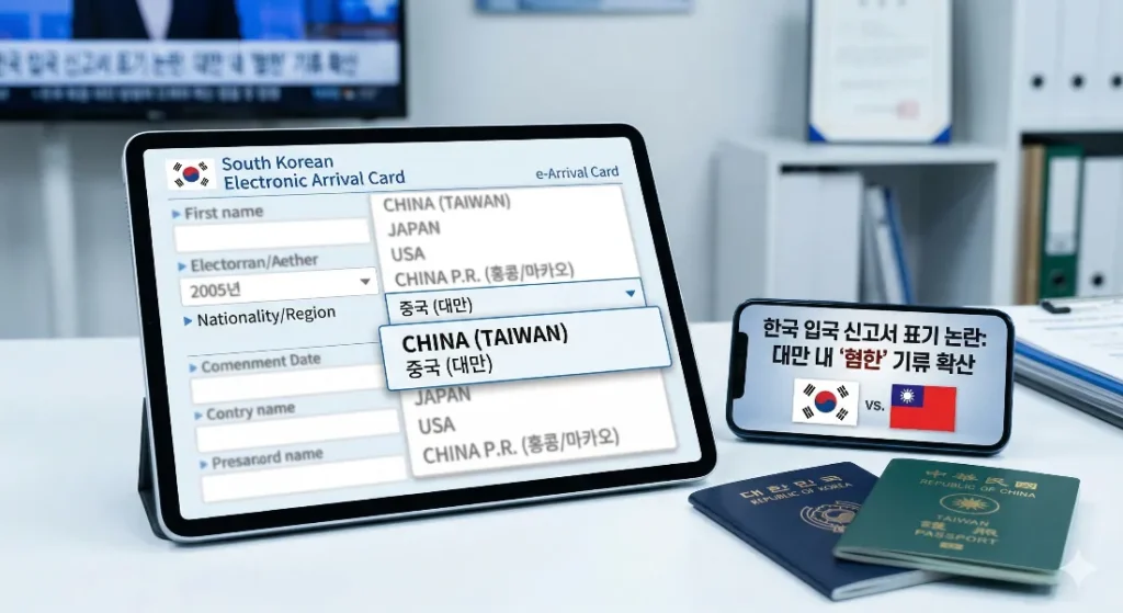 대만 표기 논란