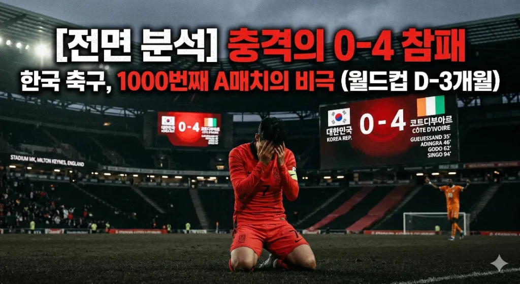 한국 코트디부아르 0-4
