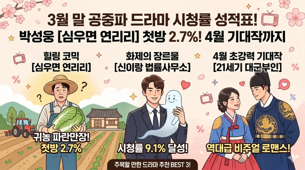 공중파 드라마 시청률