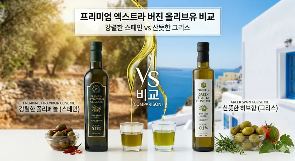 프리미엄 엑스트라 버진 올리브유 비교