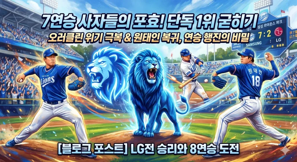 삼성라이온즈 7연승