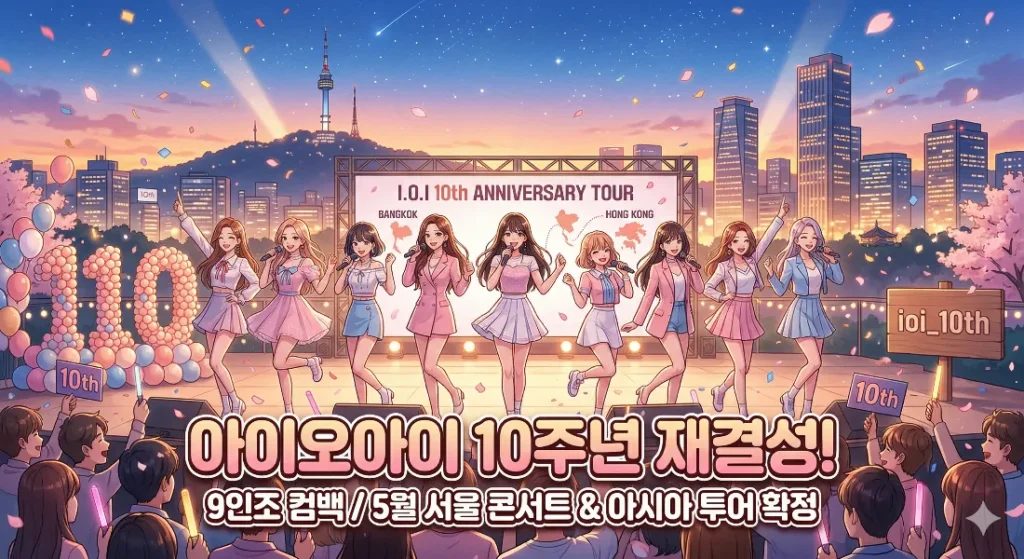 아이오아이 10주년 재결성