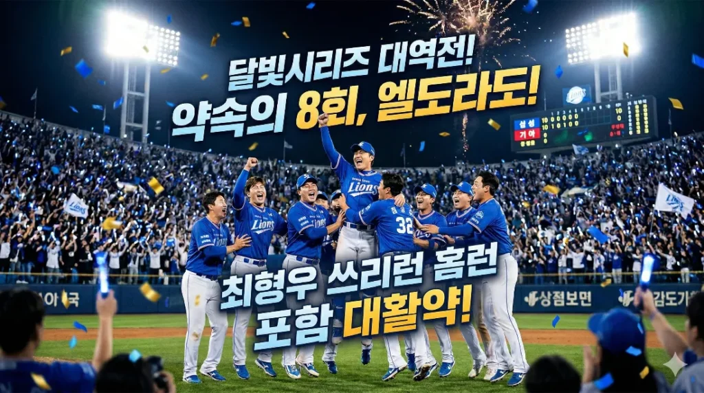 삼성 라이온즈 KIA 타이거즈전 역전승