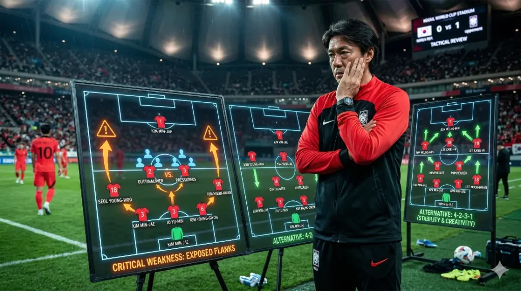 홍명보호 3-4-3 전술